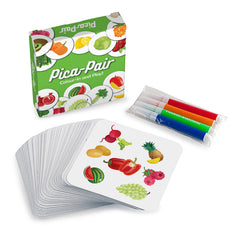 Pica-Pair - Fruit & Veg Themed Colour-In Card Game