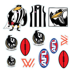 AFL Licensed Individual Team Sticker Sheets (5-pack) - Choose Your Team!