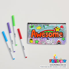 Colour-In Awesome Pencil Case (New design)