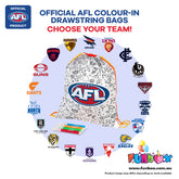 AFL Colour-In Drawstring Bag - Choose Your Team!