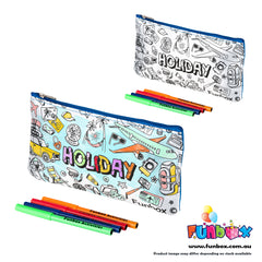 Colour-In Holiday Pencil Case