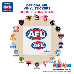 AFL Licensed Team Logo Vinyl Stickers (5-Pack) - Choose Your Team!