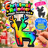 Christmas Reindeer Magic Scratch Art