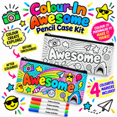 Colour-In Awesome Pencil Case (New design)