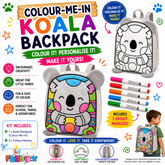 Colour-Me-In Koala Backpack With Markers