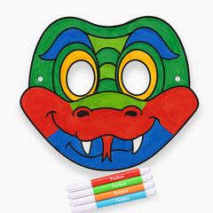 Snake Colour-In Mask