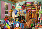 Funbox - Limited Edition! - Dotty's Sewing Den 1000 Piece Jigsaw Puzzle