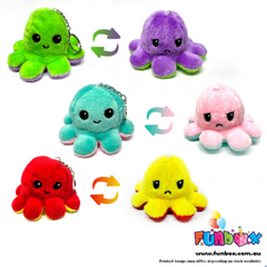 Reversible Mood Octopus Keyring
