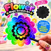Flower Magic Scratch Art