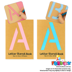 Alphabet Letter & Number Stencil Book