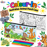 Colour-In Australian Animal Pencil Case