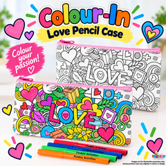 Colour-In Love Pencil Case
