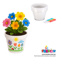 Design Your Own Flower Pot Kit (White)