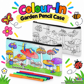 Colour-In Garden Pencil Case
