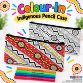 Colour-In Indigenous Pencil Case