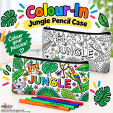 Colour-In Jungle Pencil Case