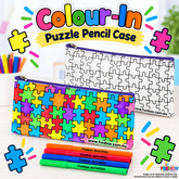 Colour-In Puzzle Pencil Case