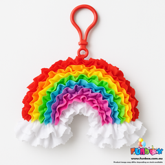 New! DIY Rainbow Mini Plush Keyring