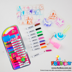 New! Pop-Art Teddy Bear Stuffem with Graffiti Pen Markers