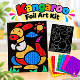 Kangaroo Foil Art Activity Pack