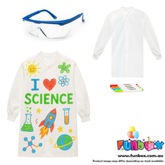 Kid's Lab Coat & Safety Glasses Bundle