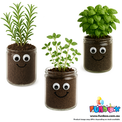 DIY Herb Head Jar Planting Kit