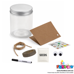 DIY Vegetable Head Jar Planting Kit