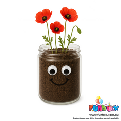 DIY Poppy Head Jar Planting Kit