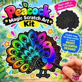 Peacock Magic Scratch Art
