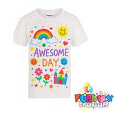 Design-Your-Own T-Shirt Small - Plain White Tshirt with Markers