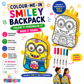Colour-Me-In Smiley Backpack With Texters