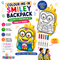 Colour-Me-In Smiley Backpack With Texters