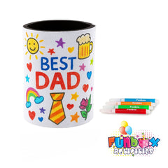 DIY Father's Day Colour-In Drink Stubby Holder