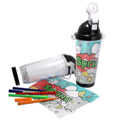 Spring-Time Colour-Me-In Drink Bottle