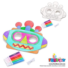 Robot Colour-In Mask - Bulk Buy 250 Units