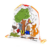 Australian Animal Drawstring Bag