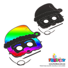 Christmas Elf Mask Magic Scratch Art
