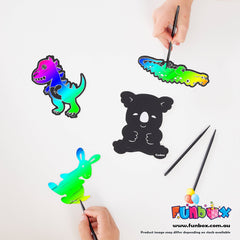 Dinosaur Magic Scratch Art - Mixed Designs