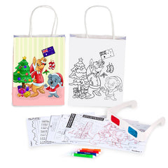 3D Christmas Activity Bag With Activity Sheets - Bulk Price - Box Of 200 Sets- $1.25 Ea