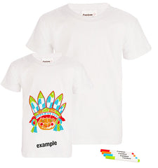 Design-Your-Own T-Shirt Small - Plain White Tshirt with Markers