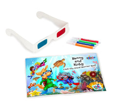 Queensland Activity Book With Markers And 3D Glasses