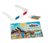 Sydney Activity Book With Markers And 3D Glasses - Bulk Buy