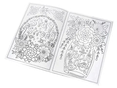 Inspirational Quotes Activity & Colouring Book - Bulk Buy 48 Units