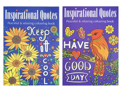 Inspirational Quotes Activity & Colouring Book - Bulk Buy 48 Units