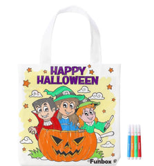 Halloween Colour-In Tote Bag - Bulk Buy (250 Units)