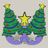 Christmas Tree Colour-In Mask - Bulk Buy