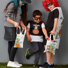 Halloween Colour-In Tote Bag - Bulk Buy (250 Units)
