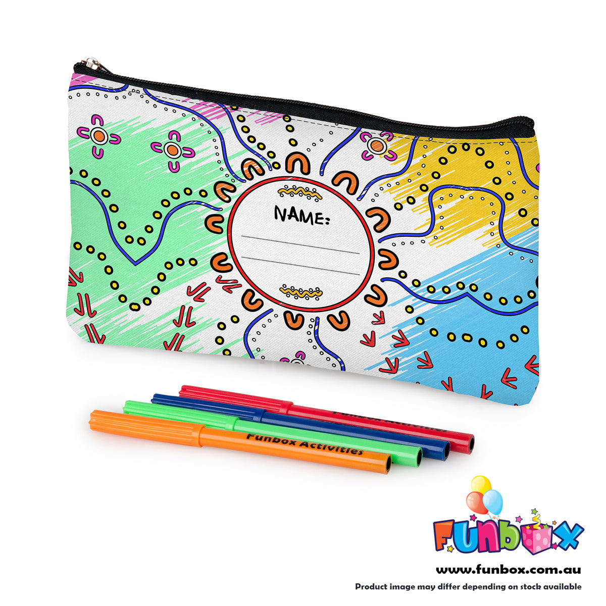 Colour-In Indigenous Pencil Case By Iesha Wyatt