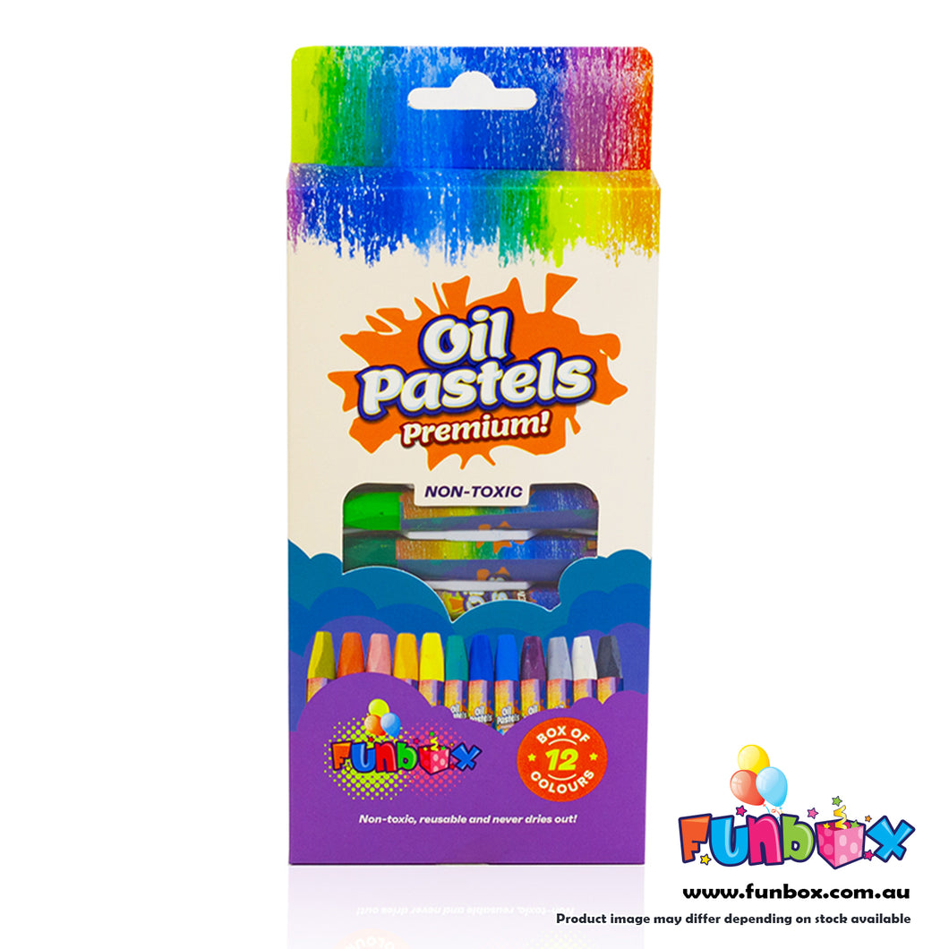 Oil Pastel Sticks - 12 Colours