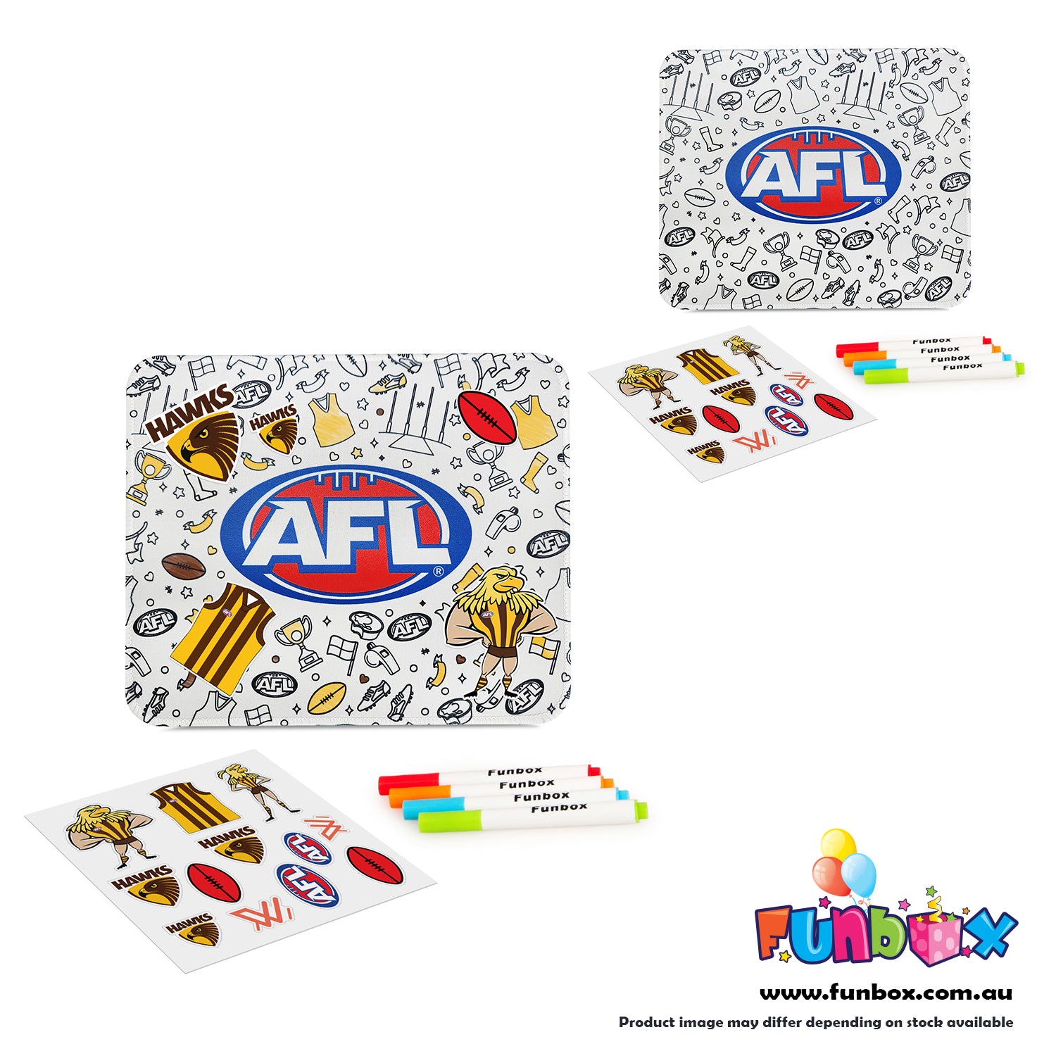 AFL Colour-In Mouse Pad - Choose Your Team!